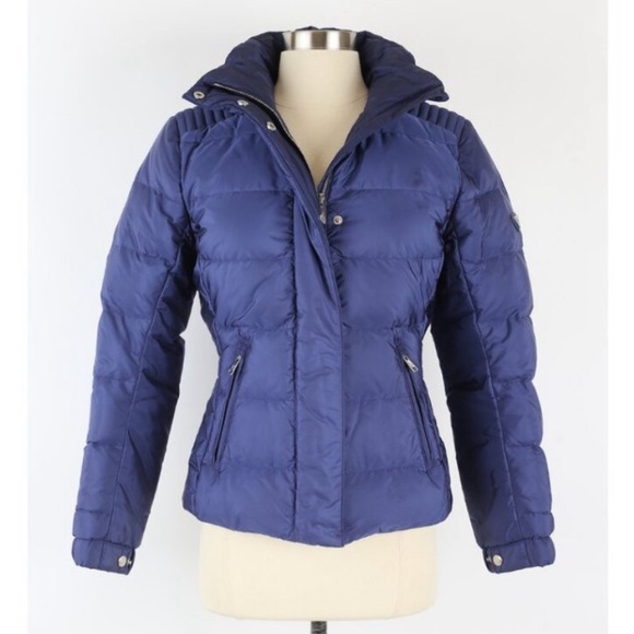 Prada Jackets & Blazers - Prada Slimming Down Puffer Jacket w/ Hood Size 42 Medium Blue